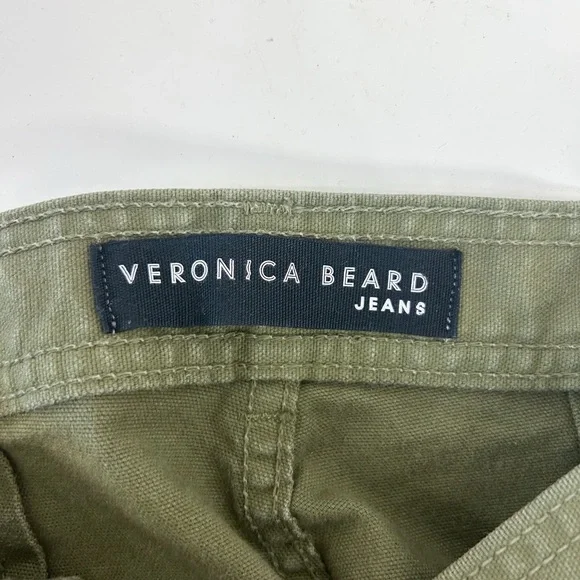 Veronica Beard Olive Flare Jeans